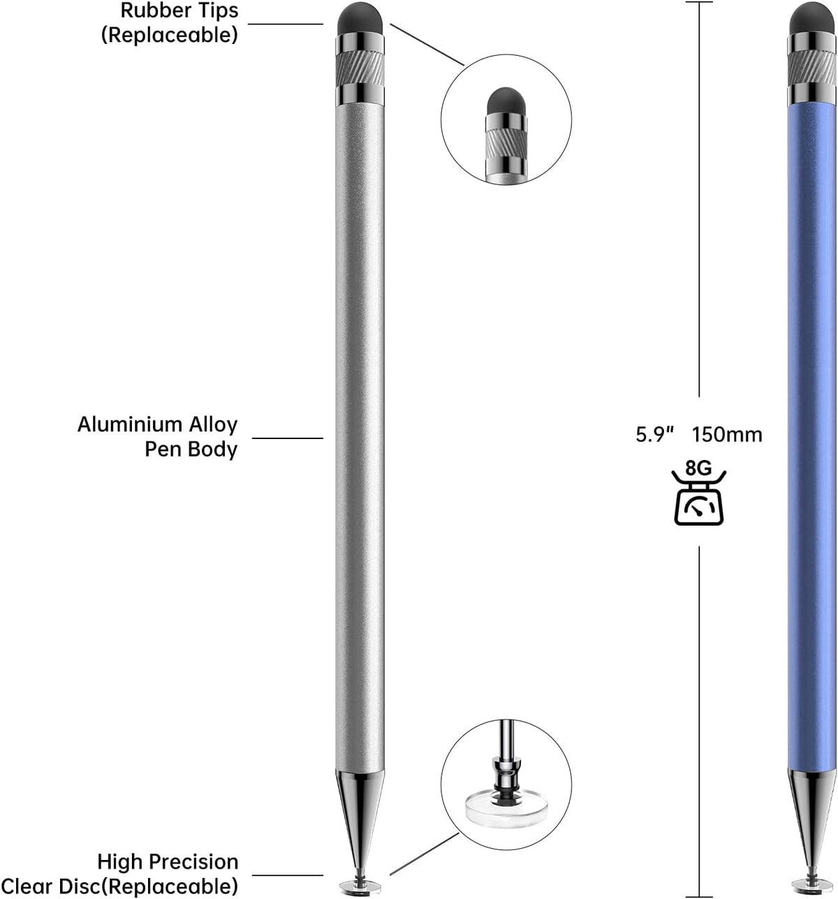 2-in-1 Stylus Pen for Touchscreen