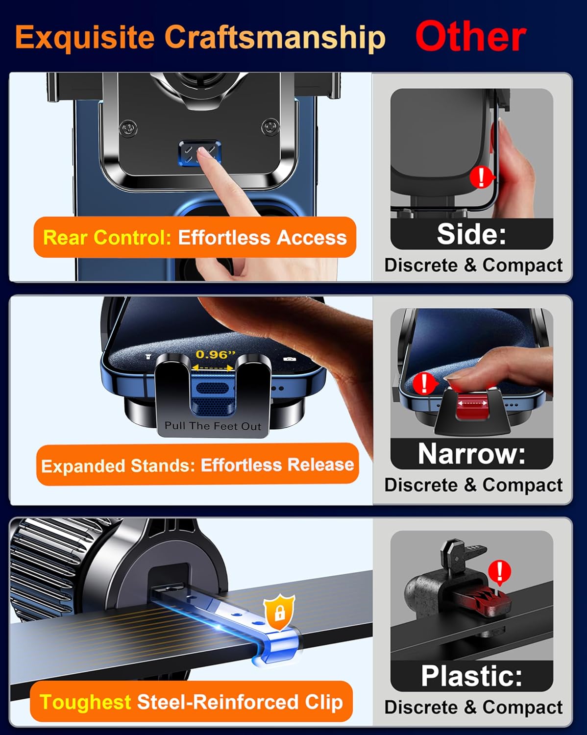 Qifutan Dash Mounted Holders Phone