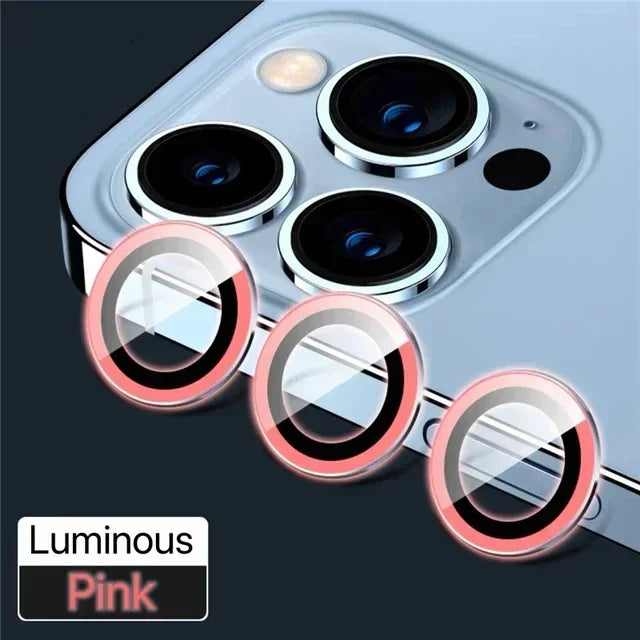Metal Camera Lens Protector Glass for iPhone