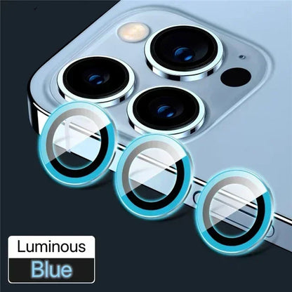 Metal Camera Lens Protector Glass for iPhone