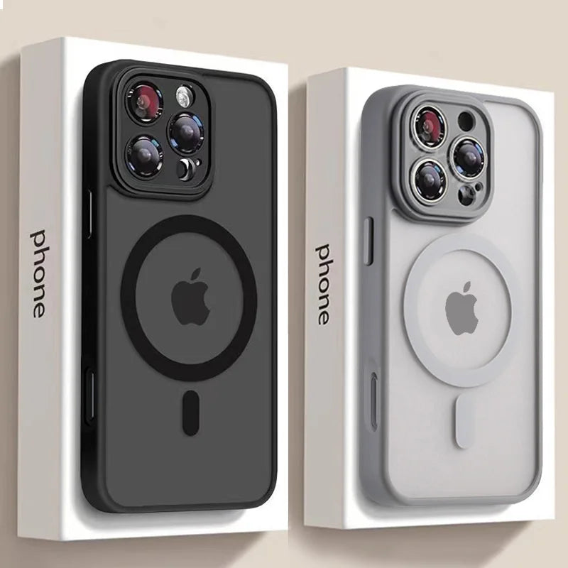 Magnetic Matte Armor Case for iPhone Series