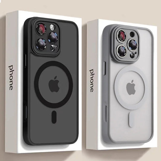 Magnetic Matte Armor Case for iPhone Series