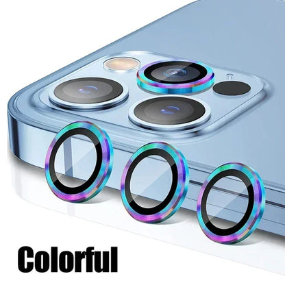 Metal Camera Lens Protector Glass for iPhone