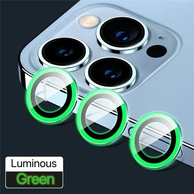Metal Camera Lens Protector Glass for iPhone