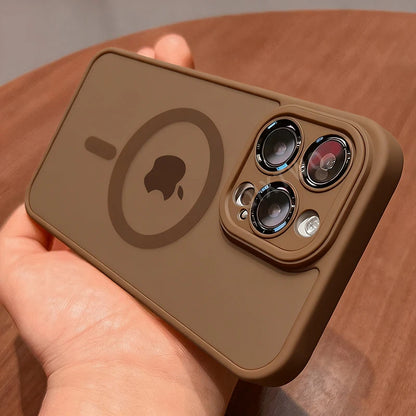 Magnetic Matte Armor Case for iPhone Series