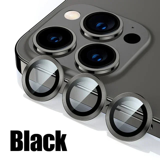 Metal Camera Lens Protector Glass for iPhone