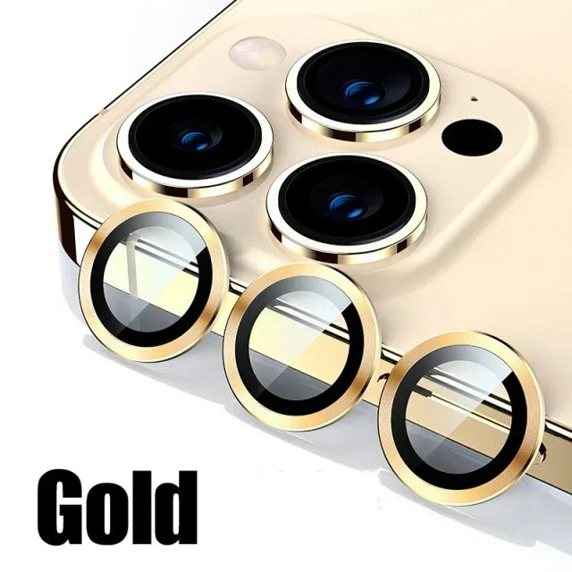 Metal Camera Lens Protector Glass for iPhone