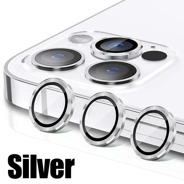 Metal Camera Lens Protector Glass for iPhone