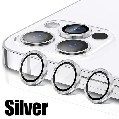 Metal Camera Lens Protector Glass for iPhone
