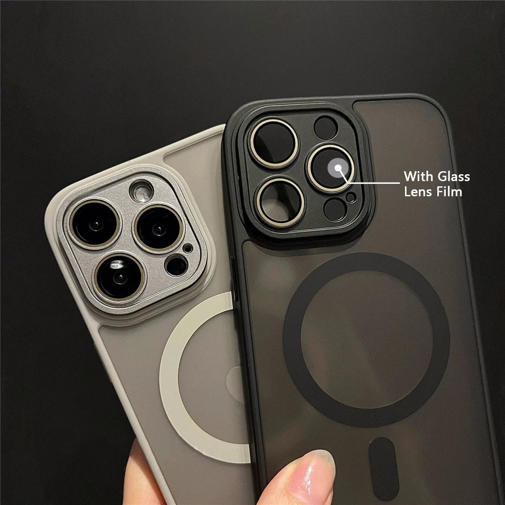 Magnetic Matte Armor Case for iPhone Series