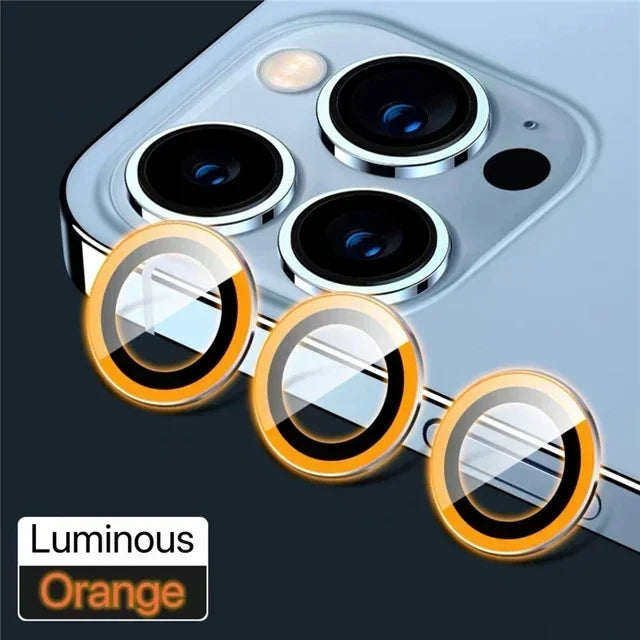 Metal Camera Lens Protector Glass for iPhone