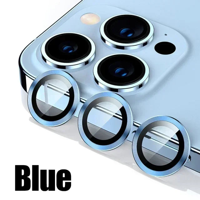Metal Camera Lens Protector Glass for iPhone