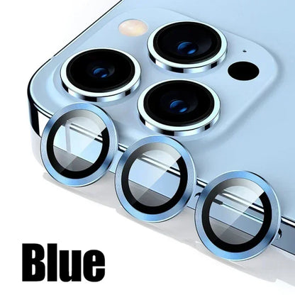 Metal Camera Lens Protector Glass for iPhone