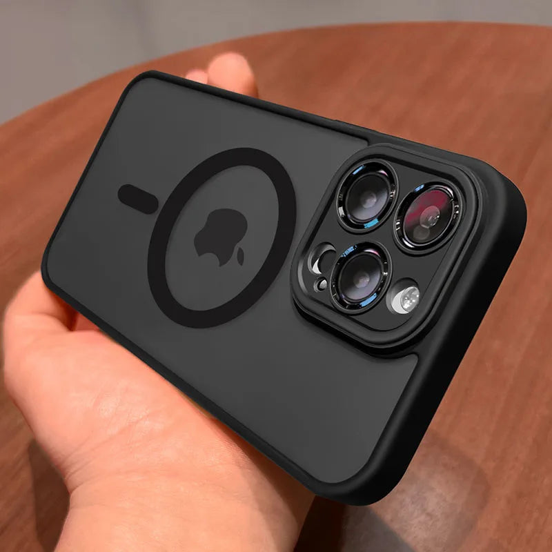 Magnetic Matte Armor Case for iPhone Series