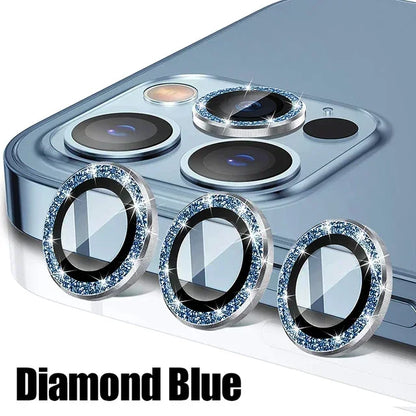 Metal Camera Lens Protector Glass for iPhone