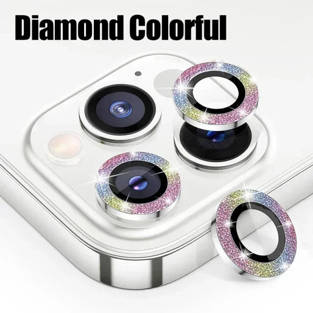 Metal Camera Lens Protector Glass for iPhone