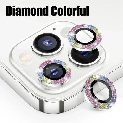 Metal Camera Lens Protector Glass for iPhone