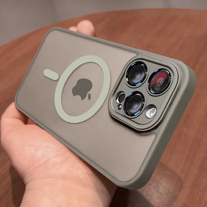 Magnetic Matte Armor Case for iPhone Series