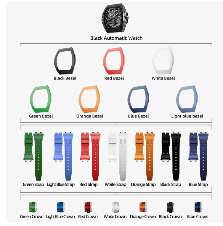 Atomic Interchangeable Automatic Watch Combo