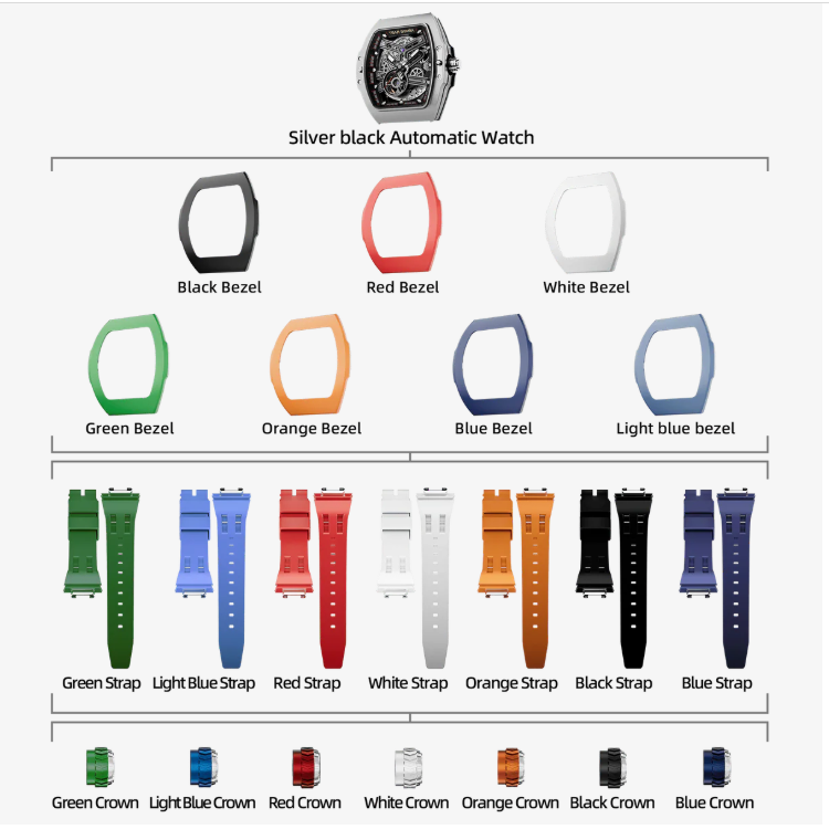 Atomic Interchangeable Automatic Watch Combo
