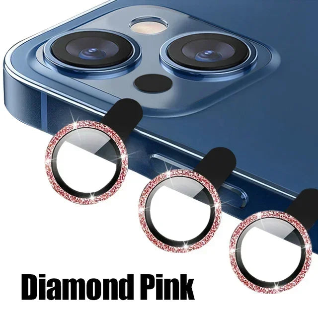 Metal Camera Lens Protector Glass for iPhone
