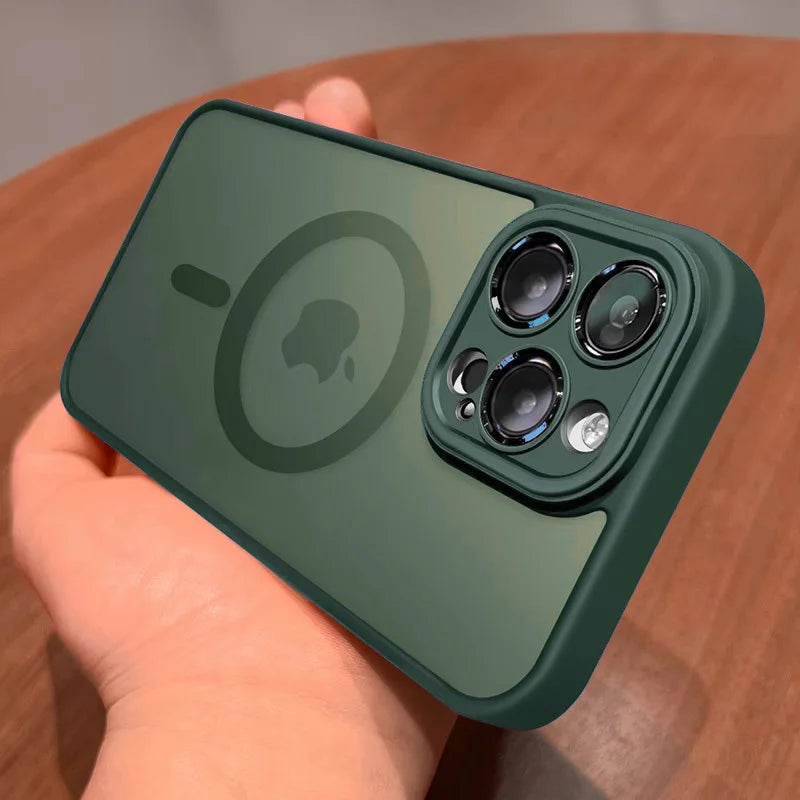 Magnetic Matte Armor Case for iPhone Series