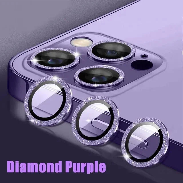 Metal Camera Lens Protector Glass for iPhone