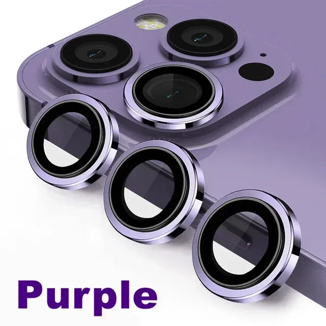 Metal Camera Lens Protector Glass for iPhone