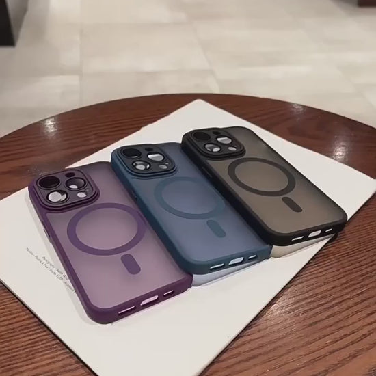 Magnetic Matte Armor Case for iPhone Series