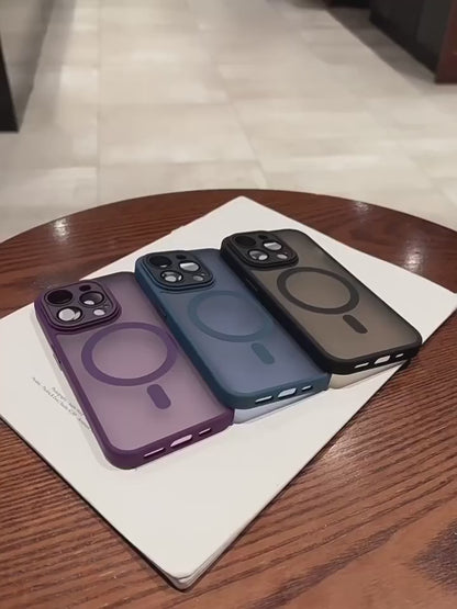 Magnetic Matte Armor Case for iPhone Series